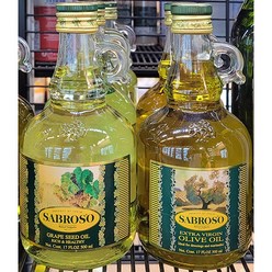 SABROSO 사브로소 오일 500ml (1.포도씨유 2.버진 올리브유 / 2종 택1) / 스페인, 1.포도씨유, 1개