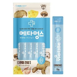 (1+1 상품)메타멍스 강아지 츄르 간식 관절 닭고기 치즈 15g 5p, 관절건강