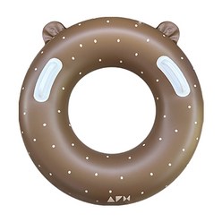 올포홈 도넛 감성 아기 튜브 KC인증 원형 기본, 브라운, 1개