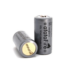 아타타파이어 보호 RCR123A 16340 충전용 배터리 650mAh KC인증 (2개 1셋트), 1세트