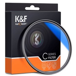 K&F Concept 77mm HMC UV 필터 블루코팅 Blue-Coated Slim MC UV Filter (77mm) - Japan AGC Glass