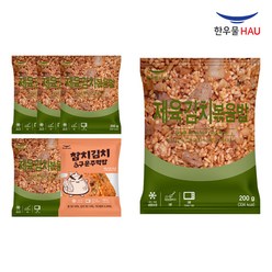 [자연맘스토리] 한우물 제육김치 볶음밥 200g x 5개 + 참치김치 구운주먹밥 100g x 1개, 1100g, 1세트
