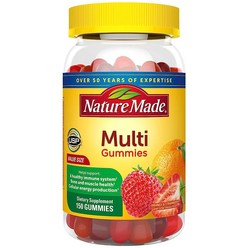 Nature Made 네이처 메이드 멀티비타민 젤리 일일 영양 비타민 미네랄 150개 75일 분량, 1개