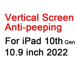 아이패드 사생활 보호 필름 IPad Pro 11 12.9 Air 4/5 10th Gen 10.9 개인 정보 화면 보호기 10.2 9.7 10.5 Mini 6 8.3 안티 스파이 지, [12] iPad 10th 10.9 2022