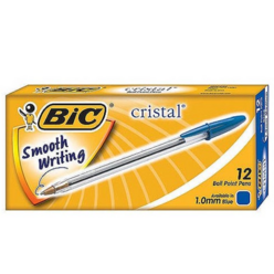 볼펜 빅 크리스탈(Bic cristal) 1.0mm Bluex12개 Bic