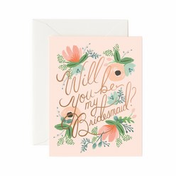 라이플페이퍼 Blushing Bridesmaid Card 웨딩 카드, 단품