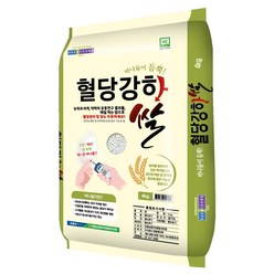 농협 GAP 혈당강하 쌀 4kg 식약처검증 당뇨쌀 고지혈증개선 바나듐, 1개