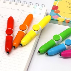 피젯 스피너 볼펜 돌리는 펜 LED [라이트 특이한 회전 선물 불빛 중성펜 판촉 PEN 학용품 문구], 색상랜덤, 색상랜덤