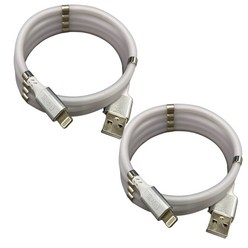 하루공방 선꼬임 방지 마그네틱 USB 케이블 8핀 0.9m+8핀 0.9m, 8핀 90cm, 2개
