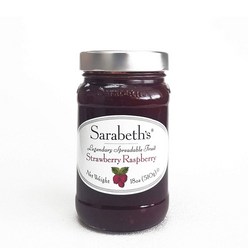 사라베스 스트로베리 딸기 라즈베리 잼 18oz(510g) Sarabeth's Strawberry Raspberry Fruit Spread, 1개