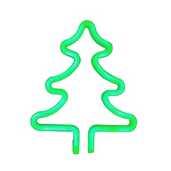 LED 크리스마스 시리즈 네온 사인 라이트 아트 네온 사인 홈 장식 라이트, 크리스마스 트리, 1개