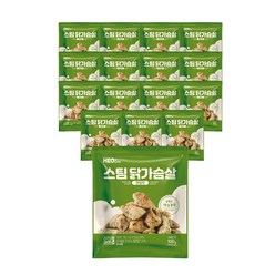 허닭 스팀 닭가슴살 깻잎맛 100g(1팩당160kcal), 100g, 16개