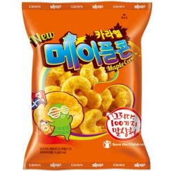 크라운 메이플콘 봉지 과자 74g (8봉지), 1개