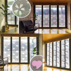 국산 고급형 무늬 단열 뽁뽁이 유리창 유리문 대형 창문 특허 우풍차단, 구름양, 1개