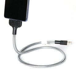 BiLe 갤럭시Z 폴드2 5G C타입 USB2.0 충전 케이블 플렉시블 50cm, 1개, BiLeBB037 충전케이블