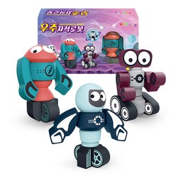 자석 로봇 장난감 3종 세트, 혼합 색상