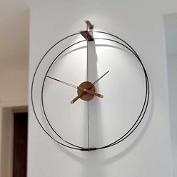 노먼 노몬 벽시계 손예진 명품 인테리어 대형 시계, 폭 50cm(블랙 트레이)