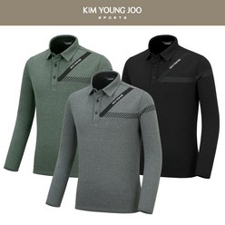 [겨울용] 김영주스포츠 남성 기모 카라 티셔츠 MT155