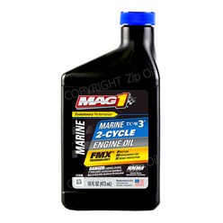 MAG1 MARINE 맥원 TC-W3 2행정 선외기 엔진오일 473ml, 1Ea