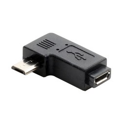휴대용 90도 왼쪽 및 직각 마이크로 USB 5pin 암에서 마이크로 USB 남성 데이터 동기화 전원 어댑터 사용하기 쉬운, 왼쪽 굽힘, 1개