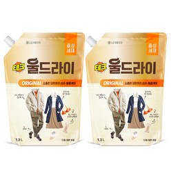 테크 울드라이 세제 리필, 1.3L, 2개