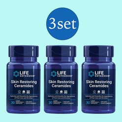 2+1 라이프 익스텐션 스킨 리스토어링 세라마이드 30액상캡슐 3통 Life Extension Skin Restoring Ceramides 30 liquid capsules 2+1, 2+1 (총 3개), 3개