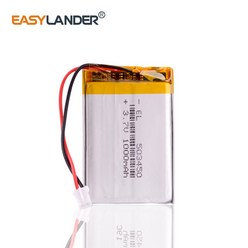 JST-PH2.0 2pin 3.7V 1000mAh 503450 리튬 폴리머 리포 충전식 배터리 PS4 골드 무선 헤드셋 ps3 컨트롤러, 02 10pcs