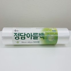 업소용 대용량 위생롤백 일회용 투명봉투비닐 대형 500매, 30cm x 40cm