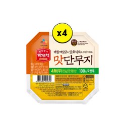 (냉장)[하선정]4무 맛단무지260gx4, 260g, 4개
