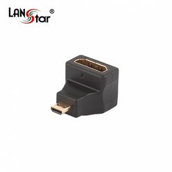 랜스타 HDMI 변환 젠더 모음 16종 (HDMI 미니HDMI 마이크로 꺽임), LS-HDMIG-AFDML (HDMI 마이크로 90도꺽임)