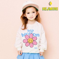 헤이미니 여아용 NEW 꽃바라기 맨투맨 티셔츠