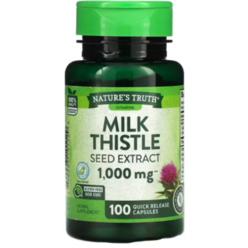 Nature's Truth Milk Thistle Seed Extract 네이처스트루 밀크씨슬 씨앗 추출물 1000mg 100정 2팩, 1개
