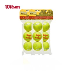 윌슨 wilson 미니언즈 연습용 테니스공 3개 훈련공 테니스볼 레슨용볼, 11.stage2 감압 50% 3봉