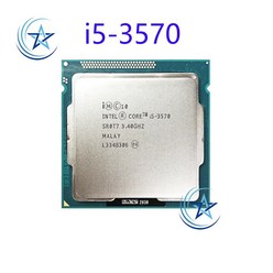 i53570인텔 코어 I5-3570 i5 3570 3.4GHz 쿼드 4 스레드 CPU 프로세서 6M 77W LGA 1155 정품 보증 3 년, 01 i5-3570