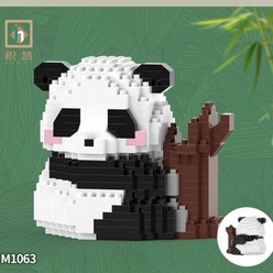 팬더 블록 호환 판다 푸바오 블럭 퍼즐 선물, AD