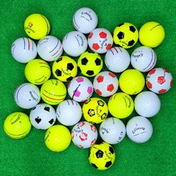 캘러웨이 크롬소프트 골프 로스트볼 A급 30알, 혼합색상, 1개, 30개