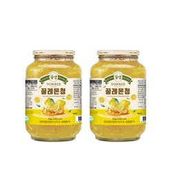 꽃샘 본비 꿀 레몬청 레몬차 2kg x 2개, 2000g