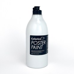 칼라리코 포스터페인트 1000ml 낱색 (18가지 색상 선택), 흰색