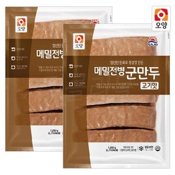 [자연맘스토리] 사조오양 메밀전병 군만두 고기맛 1.2kg, 2개