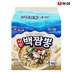 농심 사천 백짬뽕 94g x 4봉, 상세페이지 참조, 상세페이지 참조