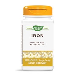 네이쳐스웨이 Nature's Way Iron 아이언 18mg 100캡슐, 1개, 기본, 100개