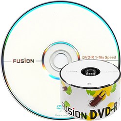 퓨전 16배속 4.7GB DVD-R 데이터용 50장 케이크박스 포장/공DVD
