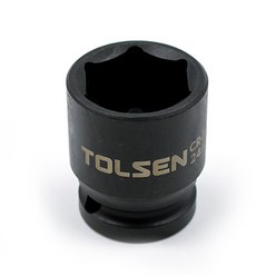 TOLSEN 툴쎈 임팩소켓 복스알(단) 1/2 24mm, 1/2인치 24mm, 1개