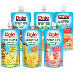 Dole 돌 워터젤리 6종 130mlx30개, 1개, 파인애플30개, 130ml