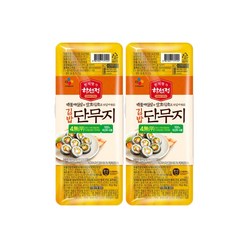 (냉장)[하선정]4무 김밥단무지370gx2, 370g, 2개