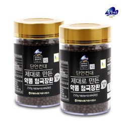 [영월농협] 동강마루 쥐눈이콩 청국장환(250gx2병), 2개, 250g