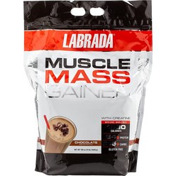 라브라다 뉴트리션 Labrada Nutrition Muscle Mass Gainer 머슬 게이너 초콜렛 12lbs, 1개, 5.4kg, 1개