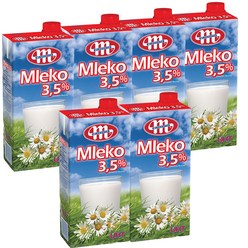 폴란드 동물복지농장 믈레코비타3.5% FLOWER 수입멸균우유 1L(6입), 1L, 6개