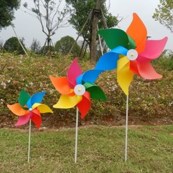 PVC캠핑바람개비 대형바람개비 왕바람개비 행사 화단, 단품