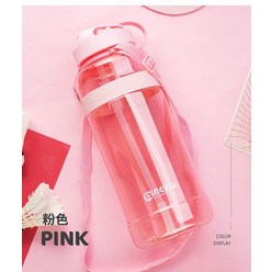 밀짚 큰 BPA 무료 병 야외 대형 병 1L 2L 3L 스포츠 물병에 대한 1000 Ml 2000ml 물 마시는 병, 분홍색